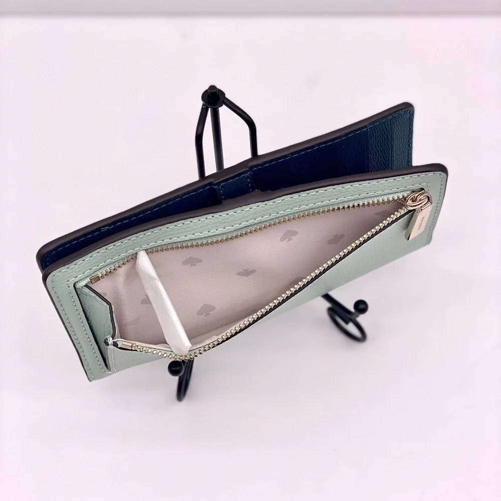 Kate Spade Darcy Large Slim Bifold Wallet Seawater Multi
